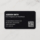 Doula Midfrau Scannable QR Visitenkarte (Rückseite)