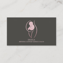 Doula Pregnancy Mom Midwife Birth Coach branding Visitenkarte
