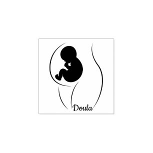 Doula Pregnant Gummistempel