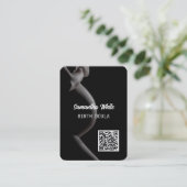 Doula QR Code Business Card Visitenkarte (Stehend Vorderseite)