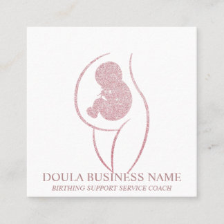 Doula Schwangerschaftskrankenschwester Neu-Mama Ge Quadratische Visitenkarte