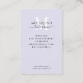 Doula Services Moon and Stars Business Card Visitenkarte (Rückseite)