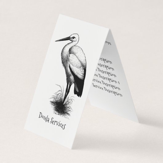 Doula Services Stork Business Cards Visitenkarten (Vorderseite)