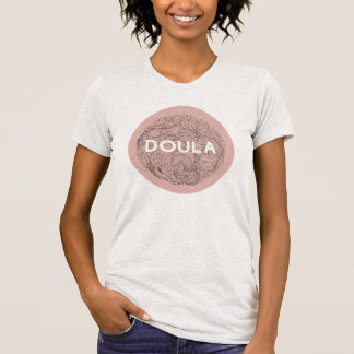Doula Shirt mit botanischer Kunst