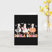 Doula Squad Goose Spooky Halloween Lactation Consu Karte (Gelbe Blume)