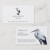 Doula Stork Business Cards Visitenkarte (Vorne/Hinten)