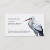 Doula Stork Business Cards Visitenkarte (Rückseite)