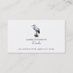 Doula Stork Business Cards Visitenkarte
