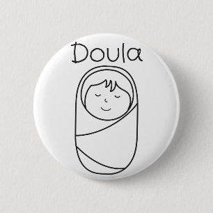 Doula und Baby Doula Geschenk Button