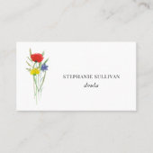 Doula Wildblume Business Card Visitenkarte (Vorderseite)