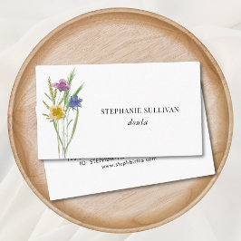 Doula Wildblume Business Card Visitenkarte