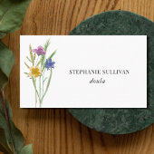 Doula Wildblume Business Card Visitenkarte