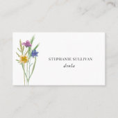 Doula Wildblume Business Card Visitenkarte (Vorderseite)