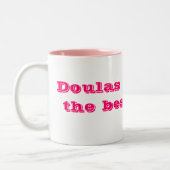 Doulas bringen das Beste in Ihnen heraus! Zweifarbige Tasse (Links)