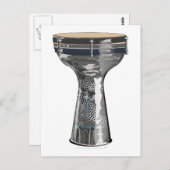 Doumbek Drum Postcard Darbuka Tombak Toubeleki Postkarte (Vorne/Hinten)