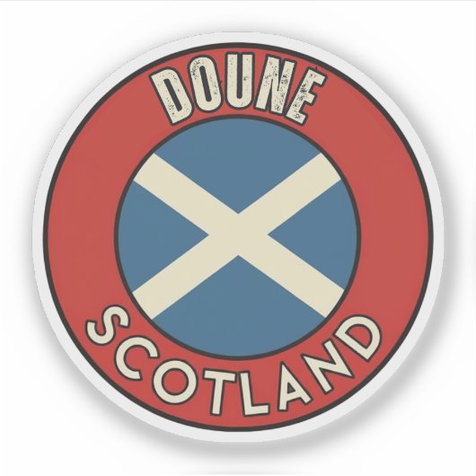 Doune, Schottland Aufkleber (Vorderseite)