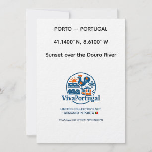 Douro-Sonnenuntergang Portugal Reise Kunst Einladu Einladung