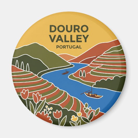 Douro-Tal Portugal Magnet (Vorne)