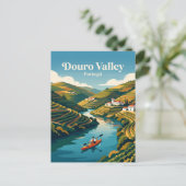 Douro-Tal Portugal Postkarte (Stehend Vorderseite)