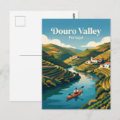 Douro-Tal Portugal Postkarte (Vorne/Hinten)