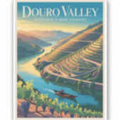 Douro Valley Portugal Aufkleber (Vorderseite)
