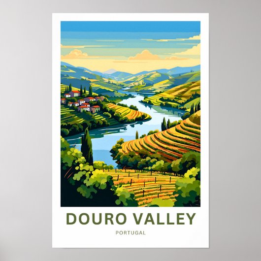 Douro Valley Portugal Travel Print Poster (Vorne)