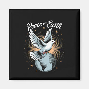 Dove and Globe Faith Weihnachtsfest Weltfrieden Magnet