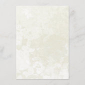 Dove and golden leaves menu card menükarte (Rückseite)