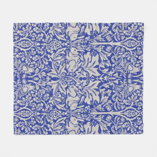 Dove and Rabbit, William Morris Fleecedecke (Vorderseite (Horizontal))