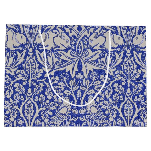 Dove and Rabbit, William Morris große Geschenktasc Große Geschenktüte (Rückseite)