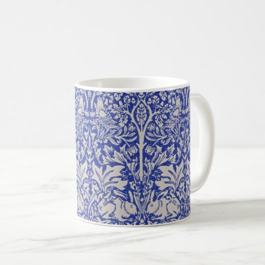 Dove and Rabbit, William Morris Kaffeetasse (VorderseiteRechts)