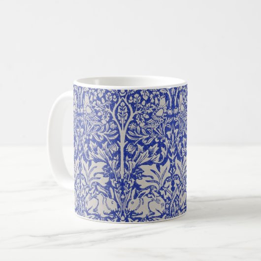 Dove and Rabbit, William Morris Kaffeetasse (Vorderseite Links)