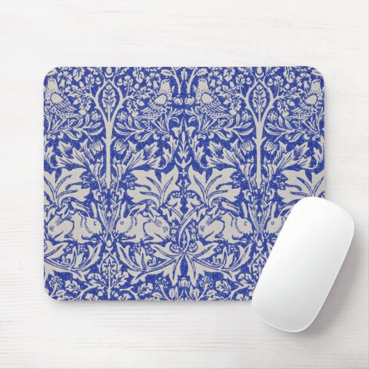 Dove and Rabbit, William Morris Mousepad (Mit Mouse)