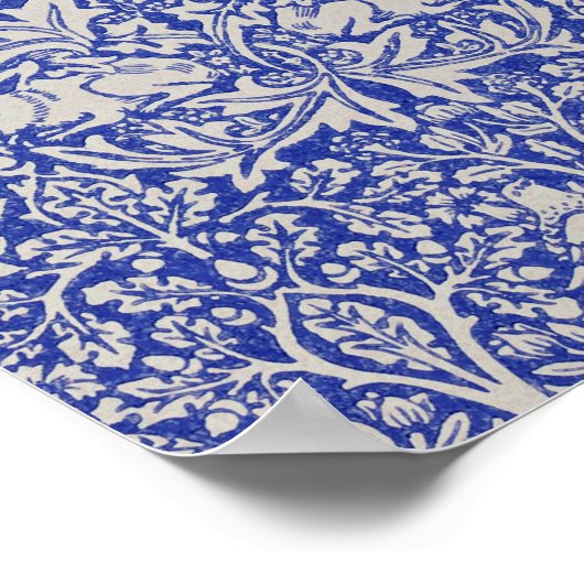 Dove and Rabbit, William Morris Poster (Ecke)