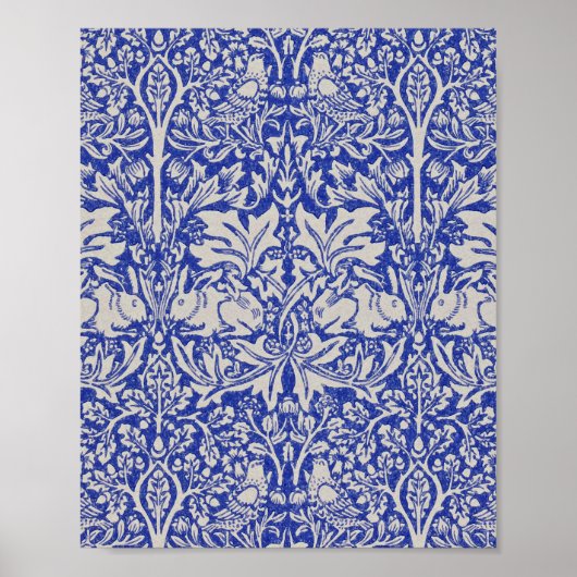 Dove and Rabbit, William Morris Poster (Vorne)