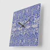 Dove and Rabbit, William Morris Quadratische Wanduhr (Winkel)