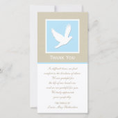 Dove Beileid Vielen Dank Foto Card Dankeskarte (Vorderseite)