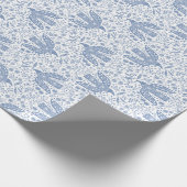 Dove Bird Blue Geschenkpapier (Ecke)