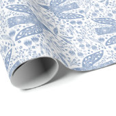 Dove Bird Blue Geschenkpapier (Rolleneckpunkt)