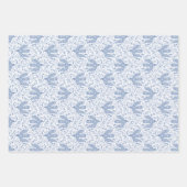 Dove Bird Blue Geschenkpapier Set (Vorderseite 3)