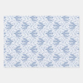 Dove Bird Blue Geschenkpapier Set (Vorderseite 2)