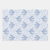 Dove Bird Blue Geschenkpapier Set (Vorderseite)