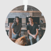 Dove Bird of Peace Christmas Personalisiertes Foto Ornament (Rückseite)