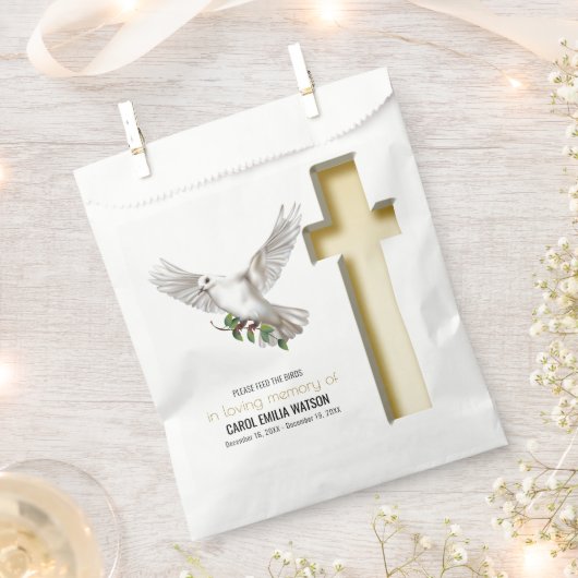 Dove Bird Seed Packet Beerdigung Memorial Geschenktütchen (Ausgeschnitten)