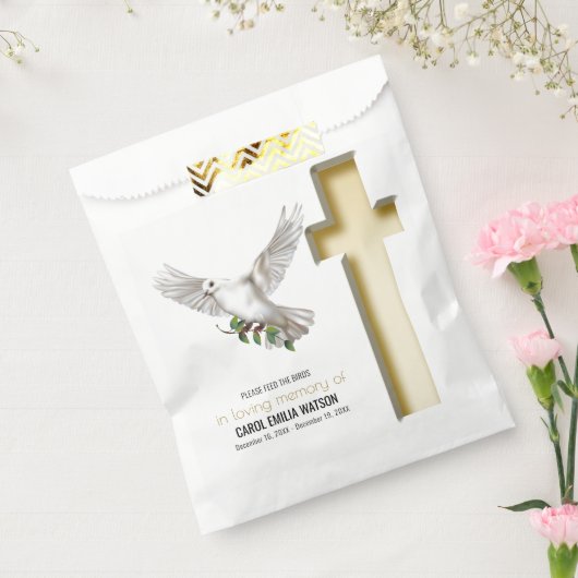 Dove Bird Seed Packet Beerdigung Memorial Geschenktütchen (Versiegelt)