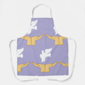 Dove Bird World Peace White Schürze (Vorderseite)