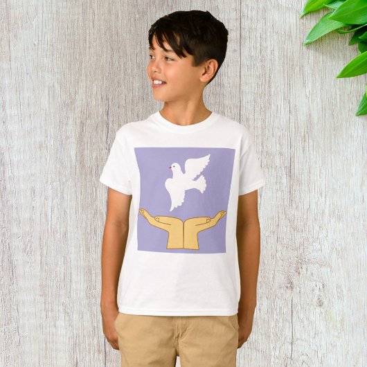 Dove Bird World Peace White T-Shirt
