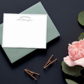 Dove Blue aus dem Schreibtisch Name in Script Mitteilungskarte