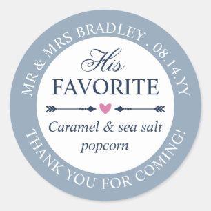 Dove Blue Heart pfeift seine Lieblings-Gastgeschen Runder Aufkleber