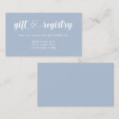 Dove Blue Interlocks Herzstück Geschenk Kanzlei Ho Begleitkarte (Vorne/Hinten)